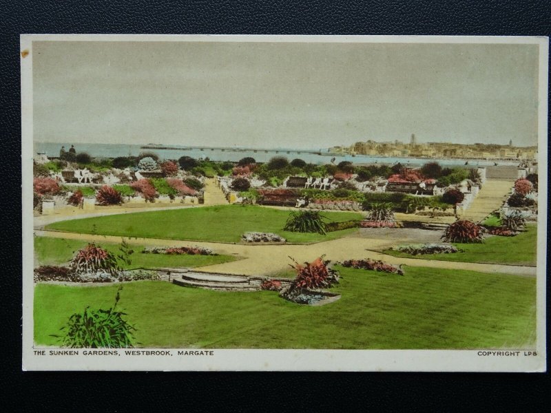 Kent MARGATE The Sunken Garden WESTBROOK c1940's Postcard by A.H.& S. LP8