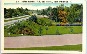 Postcard - Carter Memorial Park, Lee Highway - Virginia