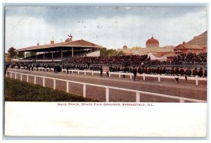 1911 Race Track State Fair Grounds Springfield Illinois IL Horse Racing Postcard