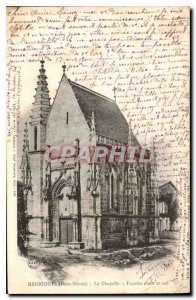 Postcard Old Menigoute Deux Sevres Chapel Facade West and South