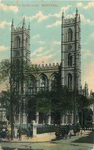 Canada Montreal Notre Dame church 1913 