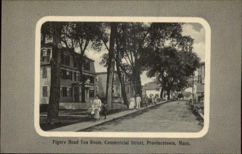 Provincetown Cape Cod MA Figure Head Tea Room c1910 Real Photo Postcard