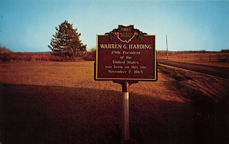 Birthplace Site of President Warren G. Harding Morrow County State Route 97 B...