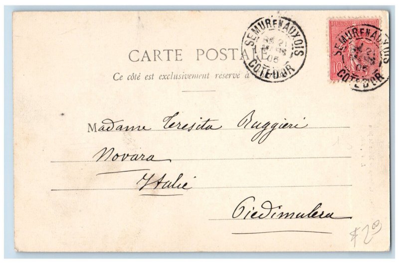 Cote d'Or Bourgogne-Franche-Comté France Postcard Mont St-Jean Castle c1905