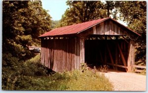 Postcard - Bell Covered Bridge - Vincent, Ohio