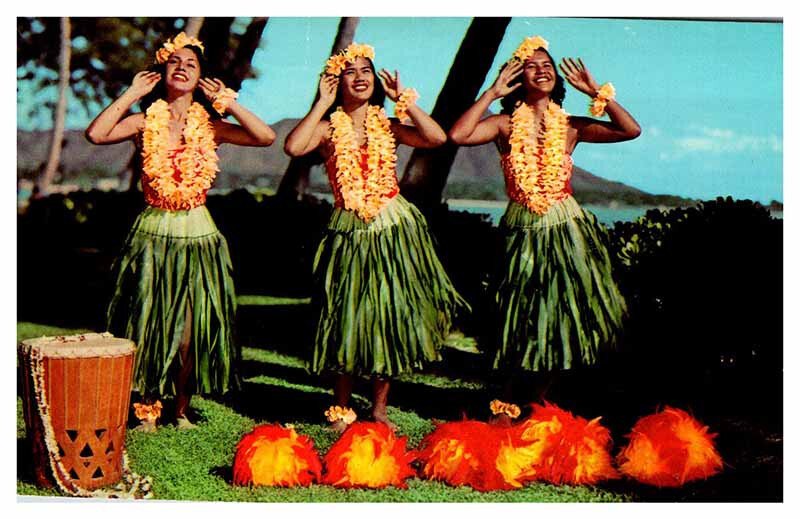 Postcard HOTEL SCENE Waikiki Hawaii HI AU6434