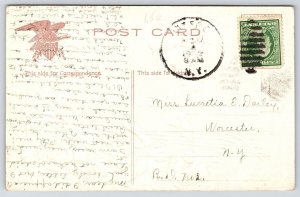 Patriotic Thanksgiving Fantasy~Dressed Eagle~Flag Dinner Table~Poppies~P Sander