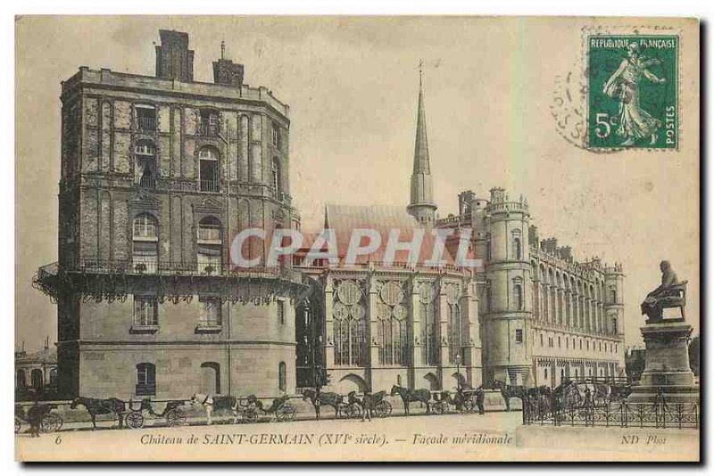 Postcard Old Chateau of Saint Germain Facade meridionale