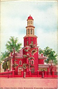 Christ Church Alexandria Virginia VA UNP Unused UDB Postcard B6