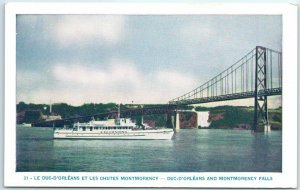 M-6616 Duc-D'Orleans and Montmorency Falls Quebec Canada