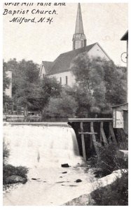New Hampshire  Milford Grist Mill Falls, Baptist Church