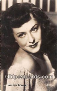 Paulette Goddard Movie Actor / Actress Paramount Unused stains on back