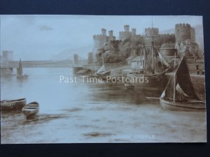 North Wales CONWAY CASTLE Art by Elmer Keene c1908 Postcard