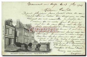 Old Postcard Beaumont en Auge View of the Hotel de Ville