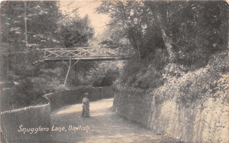 DAWLISH DEVON UK SMUGGLERS LANE~CHAPMAN & SON POSTCARD 1906