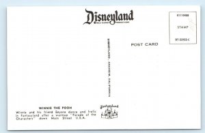 Winnie the Pooh & Eeyore at Disneyland California Postcard