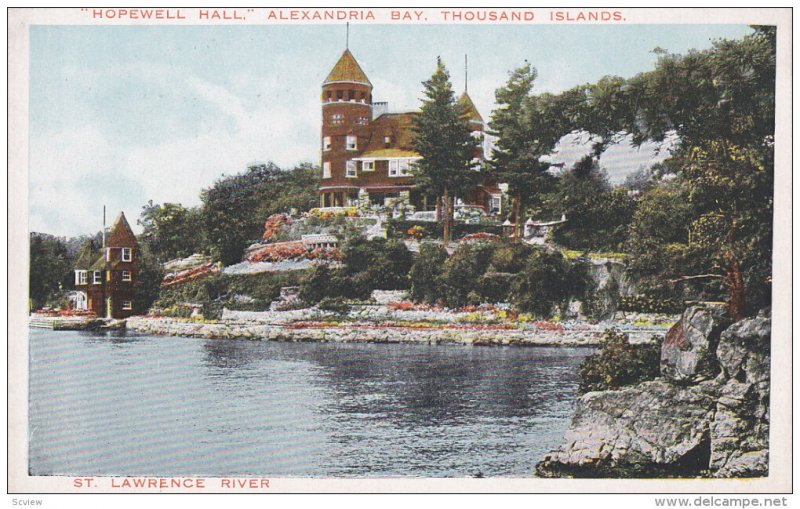 Hopewell Hall, St. Lawrence River, Alexandria Bay, THOUSAND ISLANDS, Ontari...