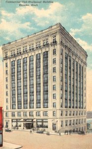 Tacoma, WA Washington   COMMERCIAL CLUB~WEYHAUSER BUILDING   ca1910's Postcard