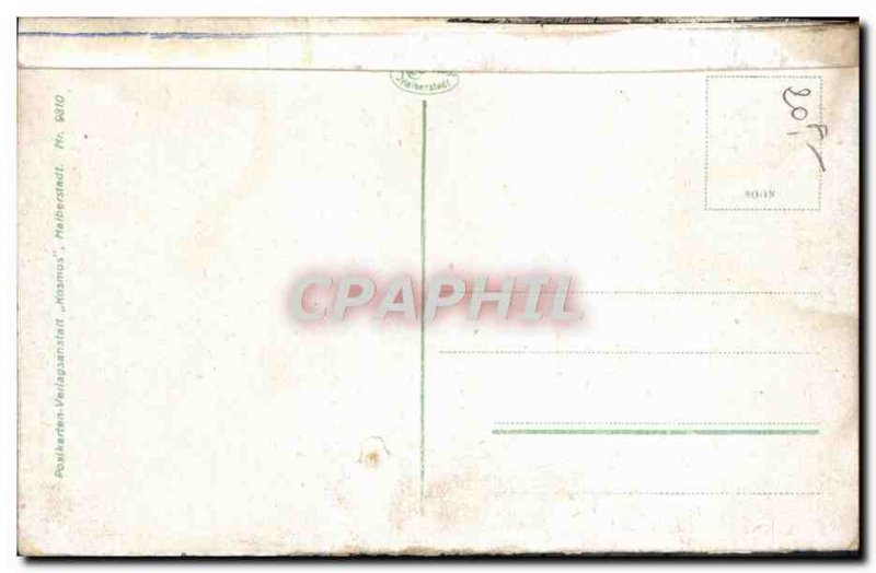 Old Postcard Aachen Rathaus Südseite