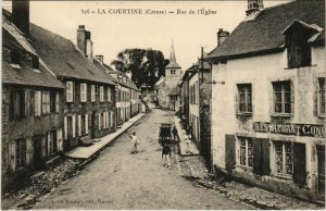 CPA La Courtine Rue de l'Eglise FRANCE (1050438)