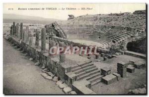 Algeria Postcard Ancient Roman ruins of Timgad The theater