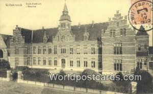 Gods Gasthuis L'Hospice Willebroeck, Belgium 1920 Stamp on front 