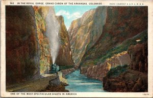 In The Royal Gorge Grand Canyon of the Arkansas Colorado Post Card PC1