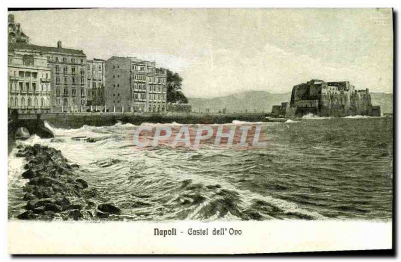 Postcard Old Naples Castel Dell ™ 39Ovo