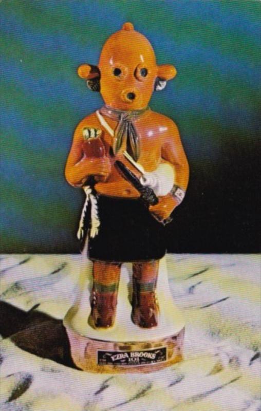 Hopi Indian Kachina Doll Whiskey Decanter Ezra Brooks Distilling Company Fran...