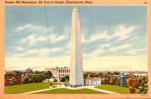 Massachusetts Charlestown Bunker Hill Monument