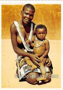 Zulu Mother & Child South Africa Unused 