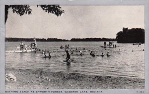 Indiana Webster Lake Bathing Beach At Epworth Forest