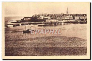 Postcard Old Saint Malo Vue Generale