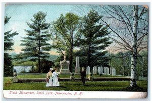 c1910's Stark Monument Star Park Manchester New Hampshire NH Posted Postcard