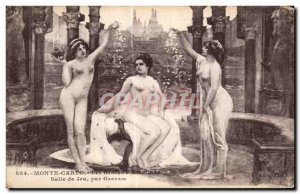 Old Postcard Monte Carlo graces Florentine Room fasting by Gervais Naked women