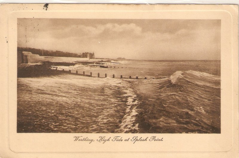 Boscombe from the Sea  Tuck Sepia Plate-marked Ser. PC # 2479