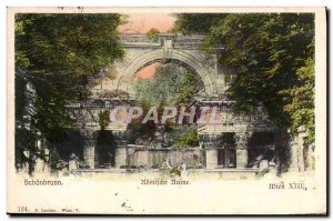 Postcard Old Ruin Wien Schonbrunn Romissche