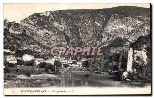 Postcard Old Bridge Royans General view