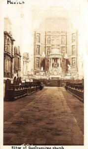 Altar of San Francisco Church, Mexico Interior 1932 Vintage Photo