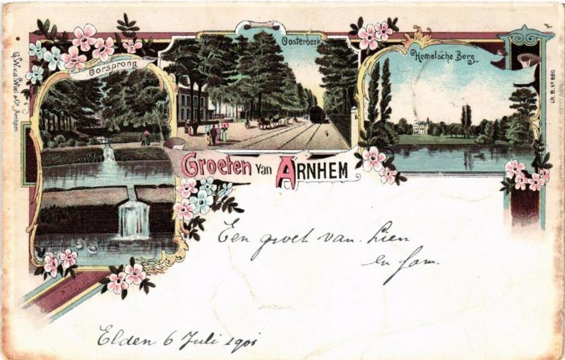 CPA AK Groeten uit ARNHEM Litho NETHERLANDS (604648)