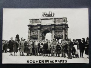 France PARIS Arc de Triomphe du Carrousel c1950's RP Postcard