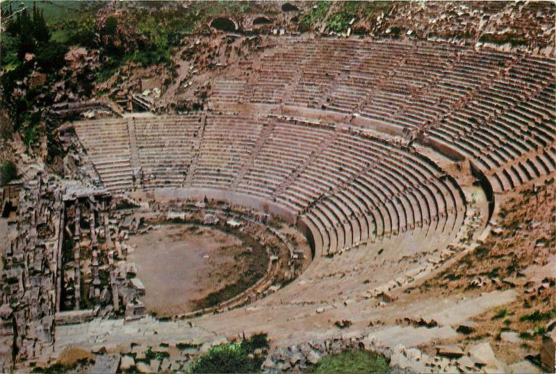 Turkey Ephesus Izmir Great Theatre 1971 postcard