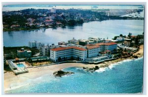 1958 Aerial View Of Condado Beach Hotel San Juan Puerto Rico PR Vintage Postcard 