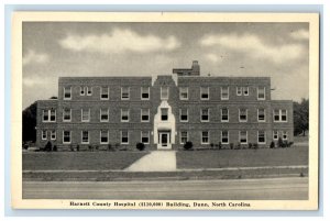 View Of Harnett County Hospital Building Dunn North Carolina NC Vintage Postcard 