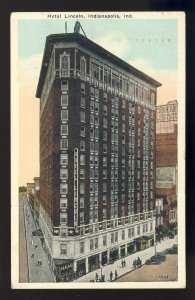 Indianapolis, Indiana/IN Postcard, Hotel Lincoln, 1923!