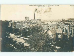 Pre-1920 rppc PRISON JAIL Anamosa Iowa IA i8046