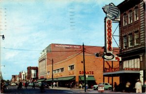 Postcard Washington Avenue in Newport News, Virginia