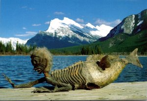 Canada Banff Indian Trading Post Curious Creature Of Unknown Origin On Display