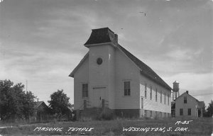 Masonic Temple real photo Wessington SD 