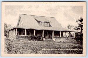 1920-30's CLAIBORNE MARYLAND MD MAPLE HALL FARM EASTERN SHORE VINTAGE POSTCARD